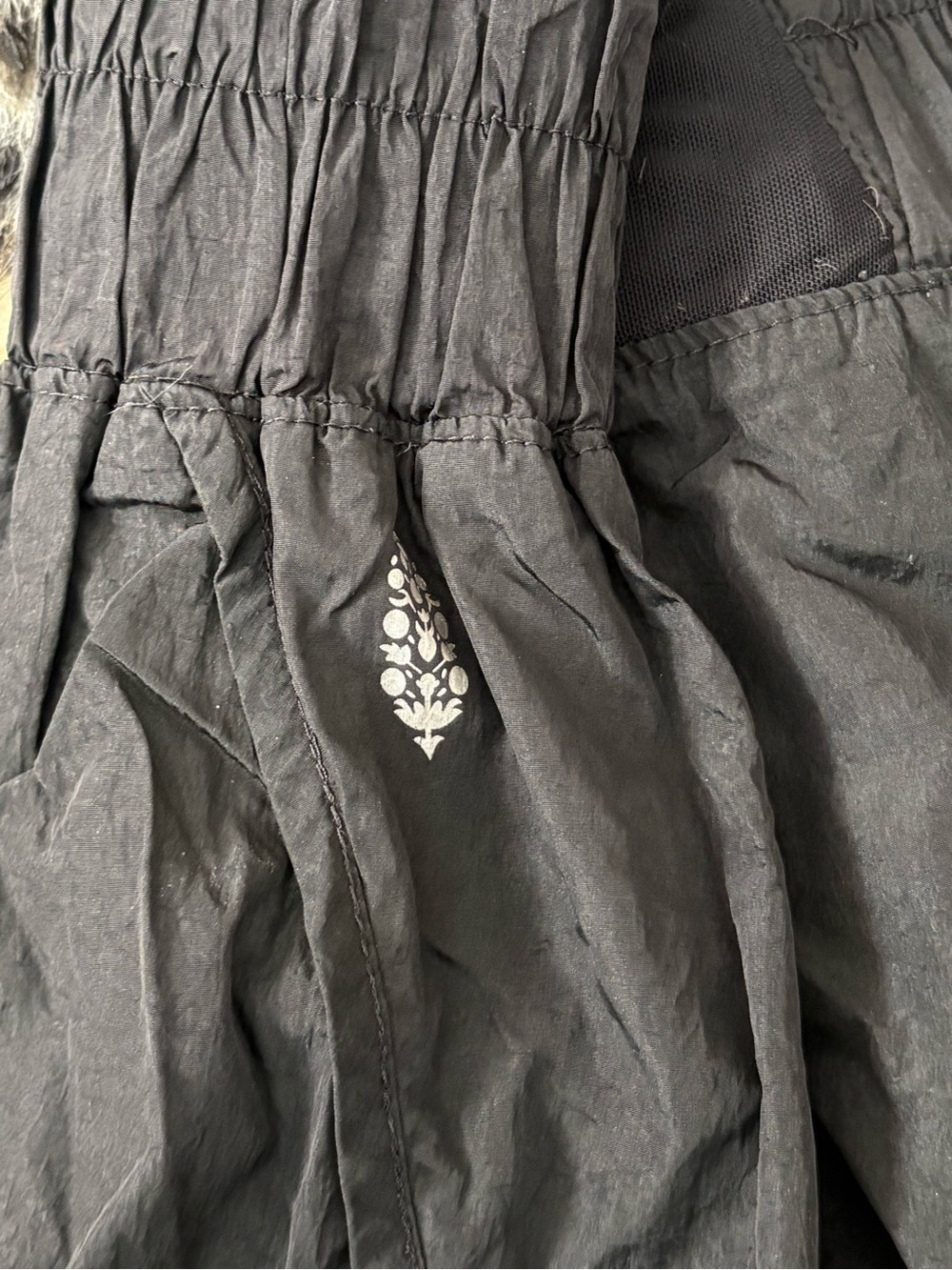 FP Movement by Free People Black High-Waist Smocked Shorts - Picture 3 of 5
